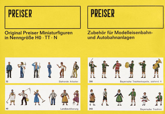 Preiser Katalog 1969-1970