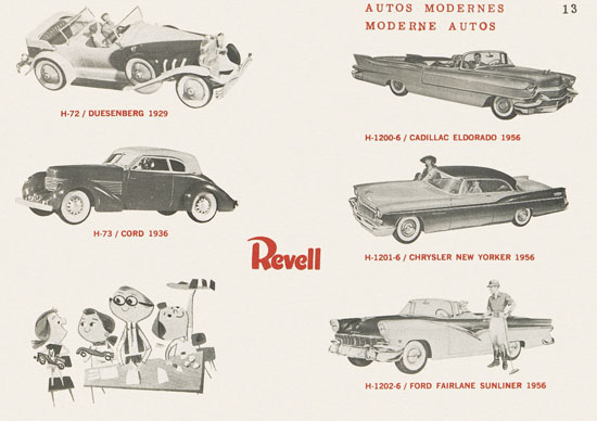 Revell Katalog 1956