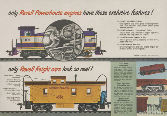 Revell H0 electric trains 1957-1958