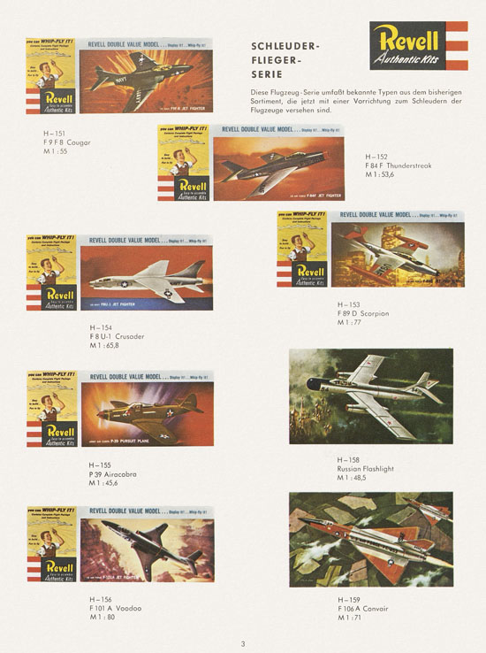 Revell Hobby Modelle Katalog 1962