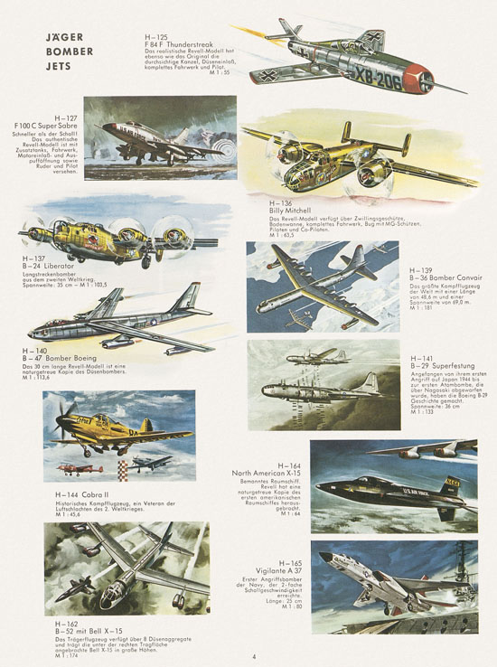 Revell Hobby Modelle Katalog 1962