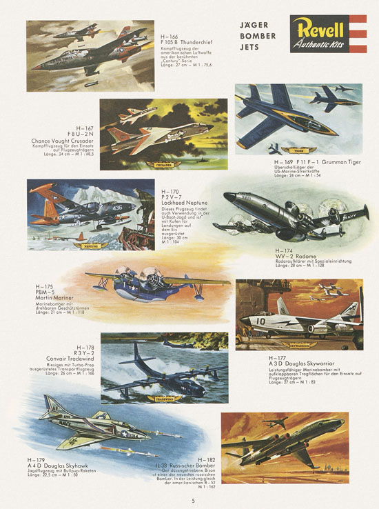 Revell Hobby Modelle Katalog 1962