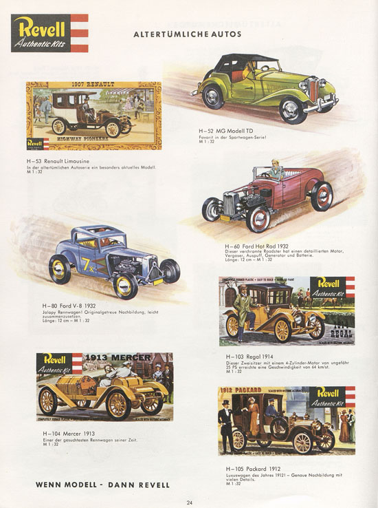 Revell Hobby Modelle Katalog 1962