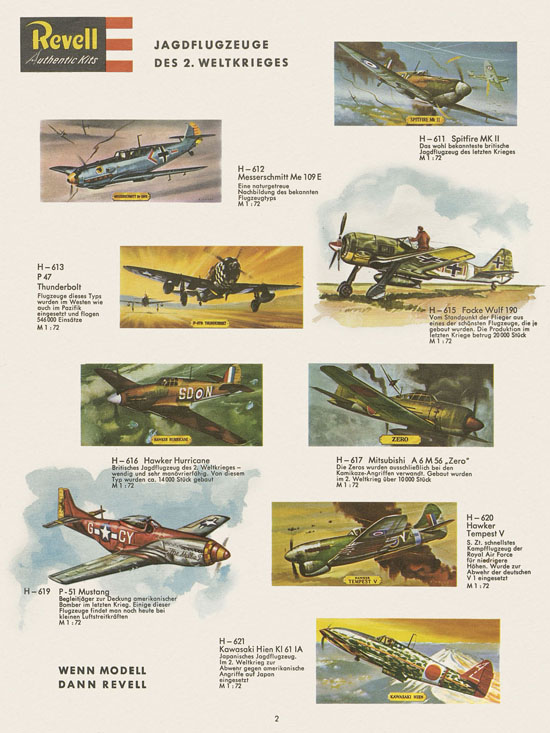 Revell Hobby Modelle Katalog 1964