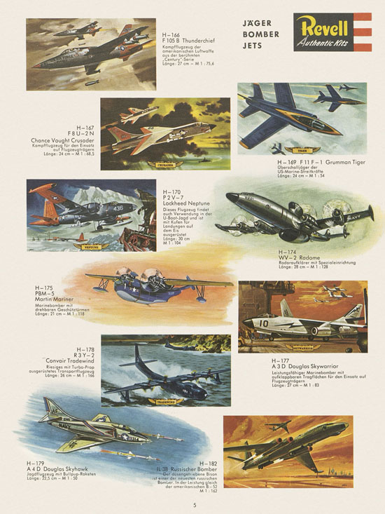 Revell Hobby Modelle Katalog 1964