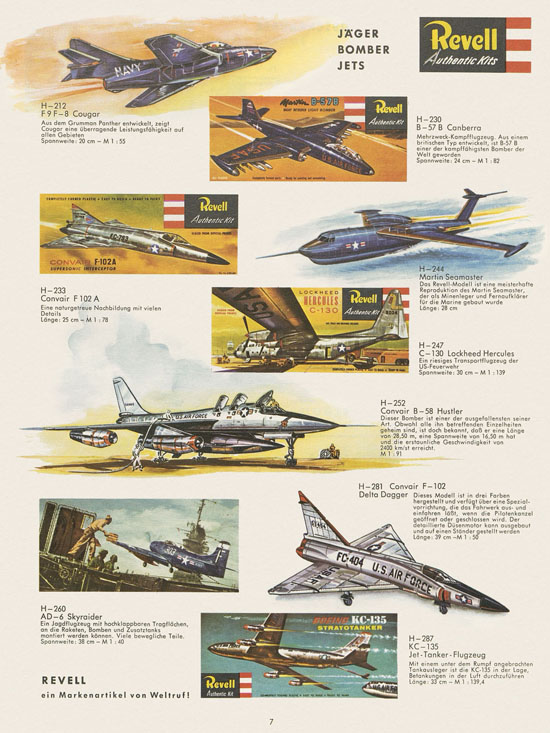 Revell Hobby Modelle Katalog 1964