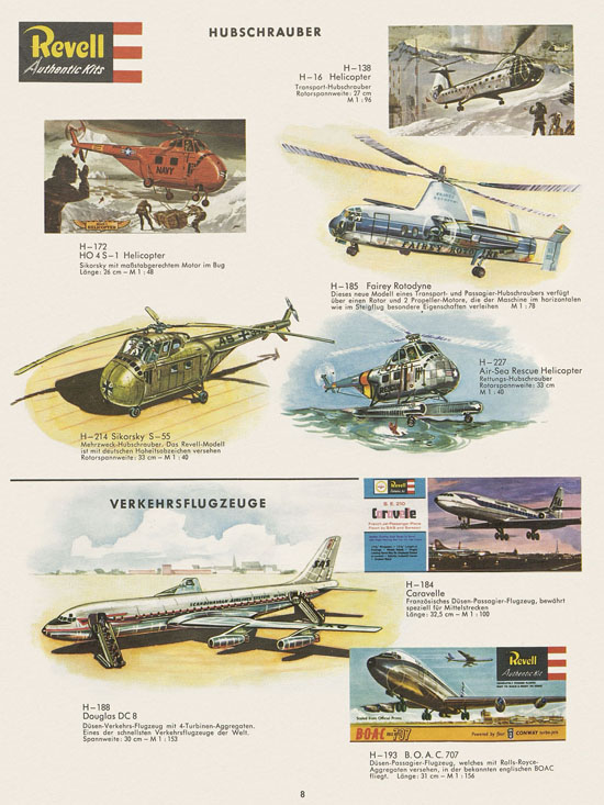 Revell Hobby Modelle Katalog 1964