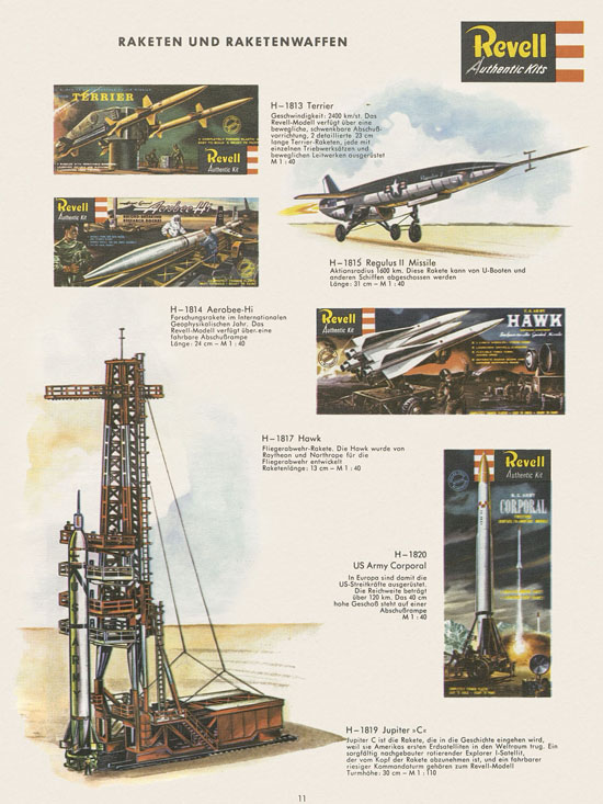 Revell Hobby Modelle Katalog 1964