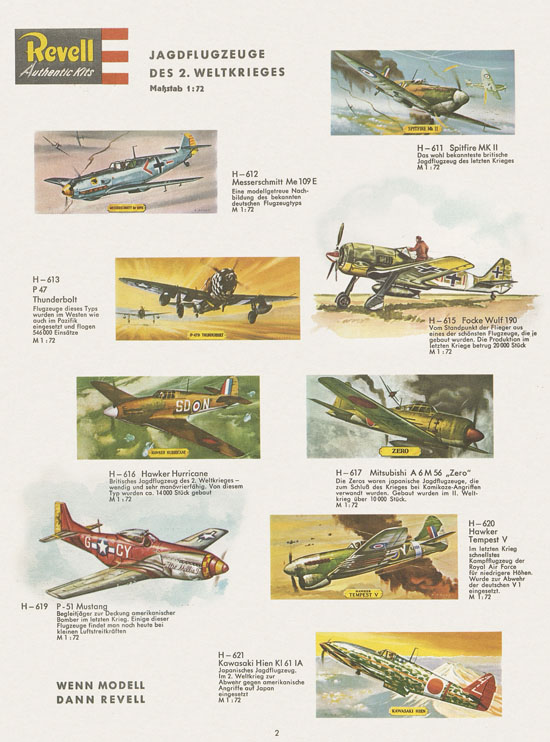 Revell Hobby Modelle und Autorennbahnen Katalog 1966