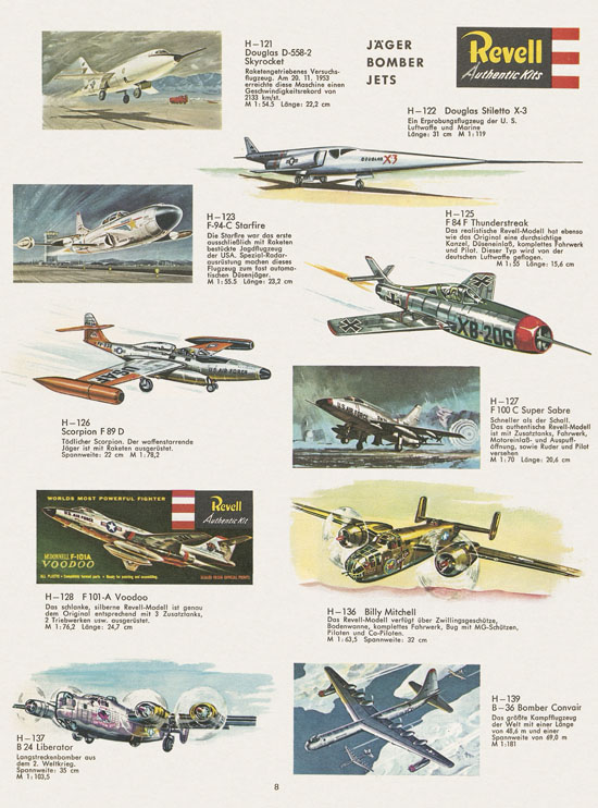 Revell Hobby Modelle und Autorennbahnen Katalog 1966