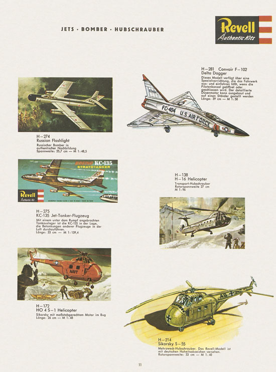 Revell Hobby Modelle und Autorennbahnen Katalog 1966