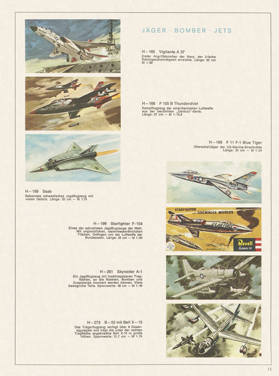 Revell Hobby Modelle Katalog 1968