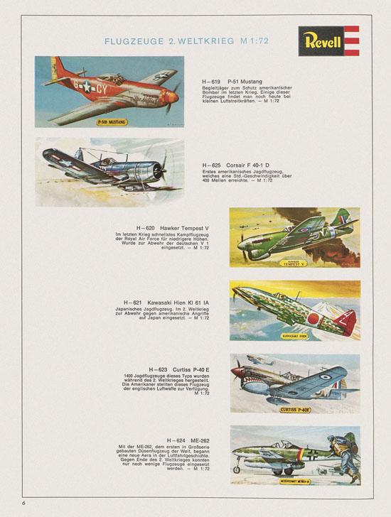 Revell Hobby Modelle Katalog 1969