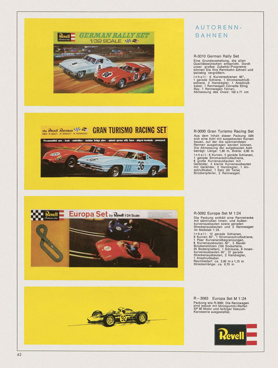 Revell Hobby Modelle Katalog 1969