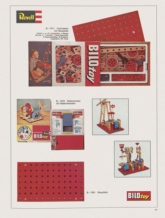 Revell Hobby Modelle Katalog 1969