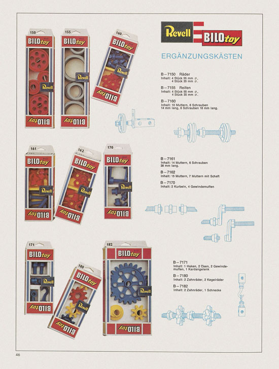 Revell Hobby Modelle Katalog 1969