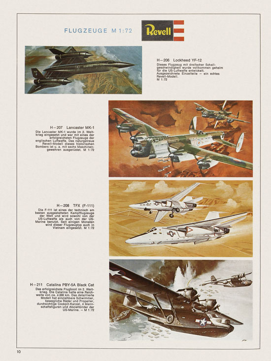 Revell Hobby Katalog 1970