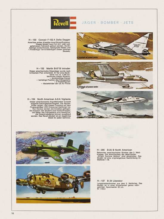 Revell Hobby Katalog 1970