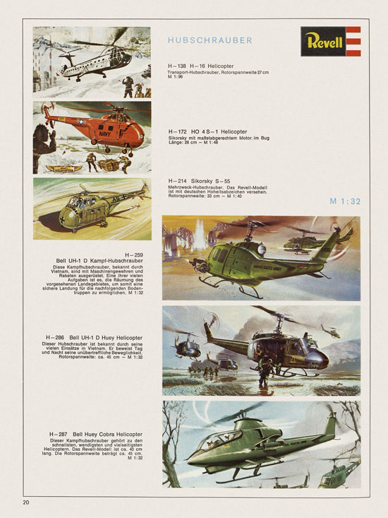 Revell Hobby Katalog 1970