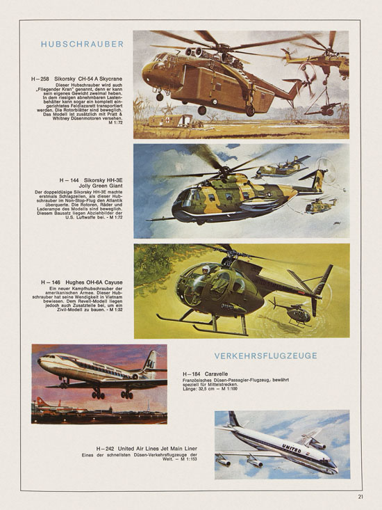 Revell Hobby Katalog 1970