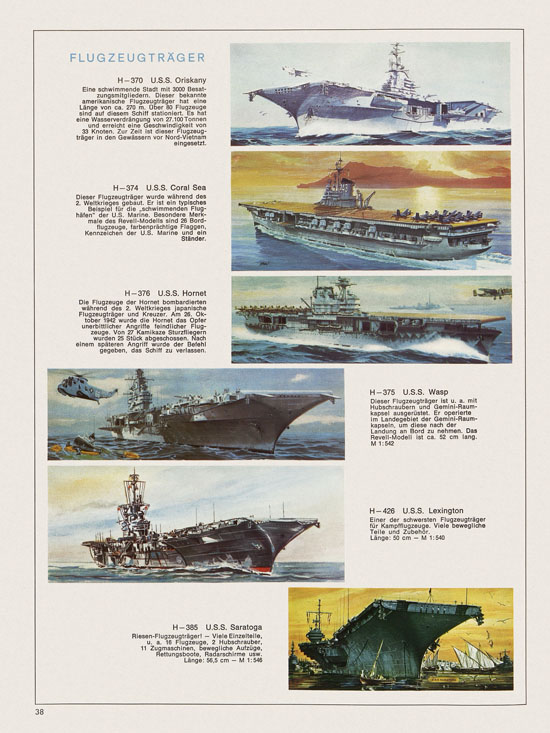 Revell Hobby Katalog 1970