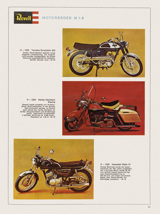 Revell Hobby Katalog 1970