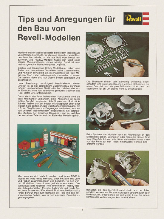 Revell Hobby Katalog 1972-1973