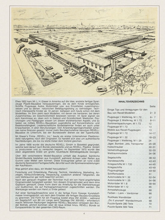 Revell Hobby Katalog 1972-1973