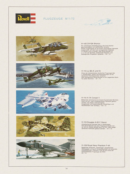 Revell Hobby Katalog 1972-1973