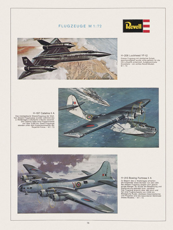 Revell Hobby Katalog 1972-1973