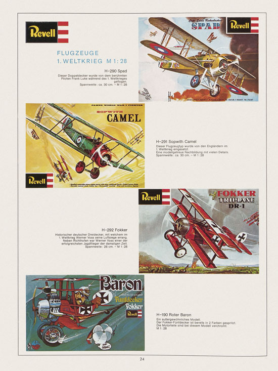 Revell Hobby Katalog 1972-1973