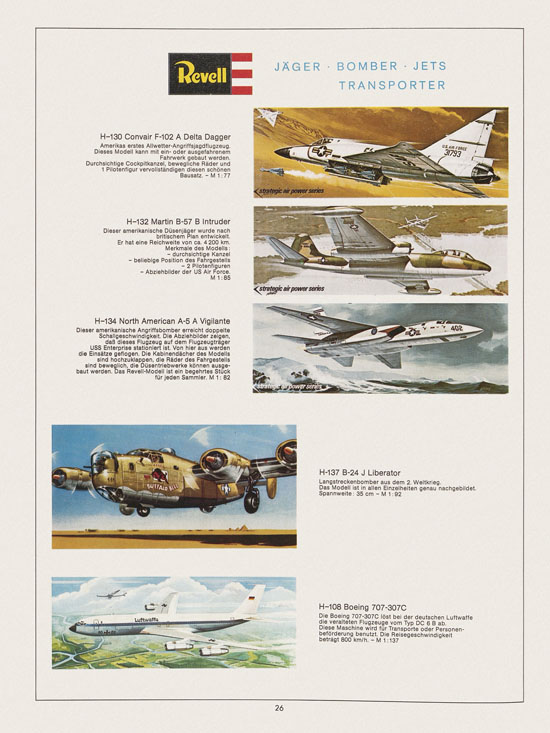 Revell Hobby Katalog 1972-1973