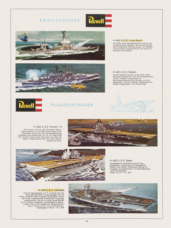 Revell Hobby Katalog 1972-1973