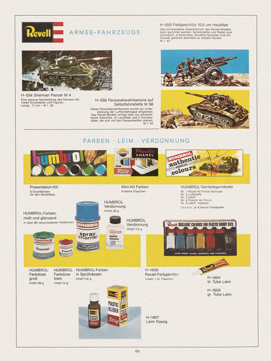 Revell Hobby Katalog 1972-1973