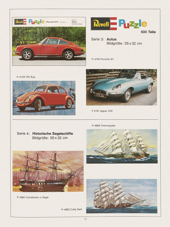 Revell Hobby Katalog 1972-1973