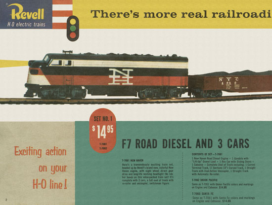 Revell H0 electric trains catalog 1958-1959