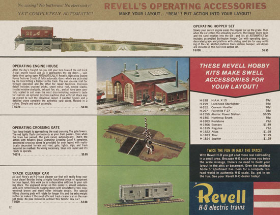 Revell H0 electric train catalog 1959-1960