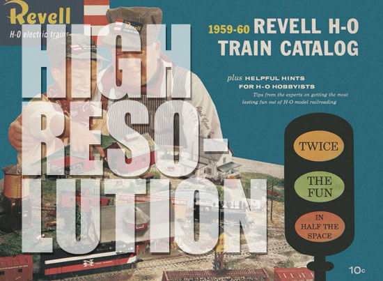 Revell H0 electric train catalog 1959-1960