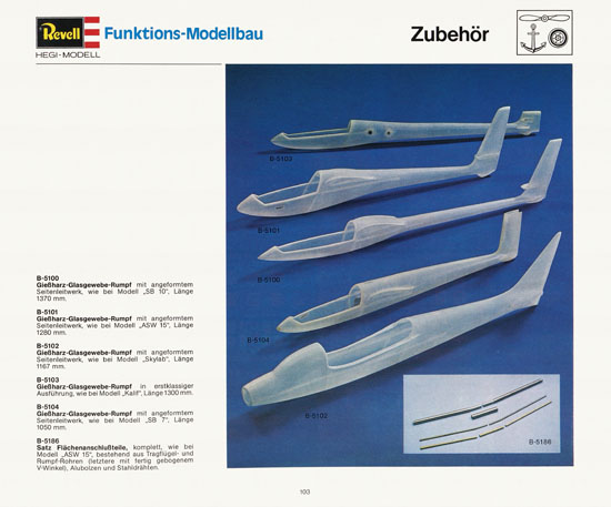 Revell Katalog Funktionsmodellbau 1978-1979