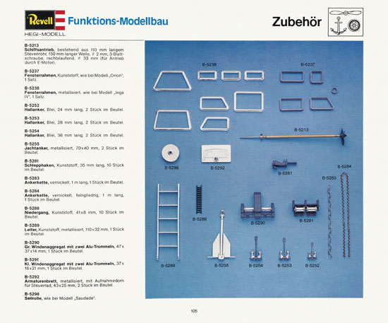 Revell Katalog Funktionsmodellbau 1978-1979