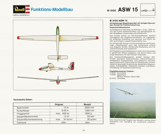 Revell Katalog Funktionsmodellbau 1978-1979