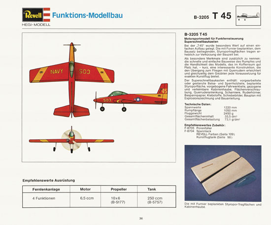 Revell Katalog Funktionsmodellbau 1978-1979