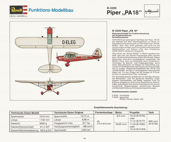 Revell Katalog Funktionsmodellbau 1978-1979