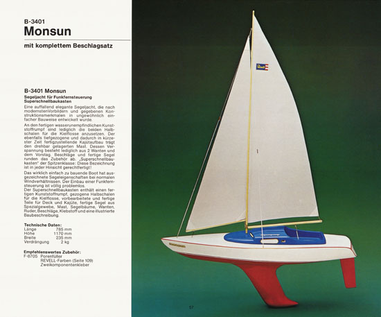 Revell Katalog Funktionsmodellbau 1978-1979