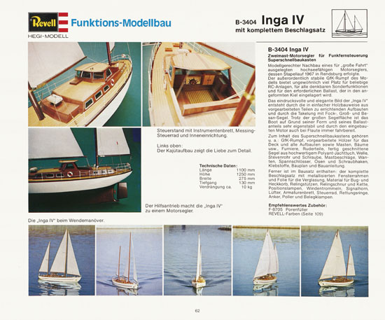 Revell Katalog Funktionsmodellbau 1978-1979