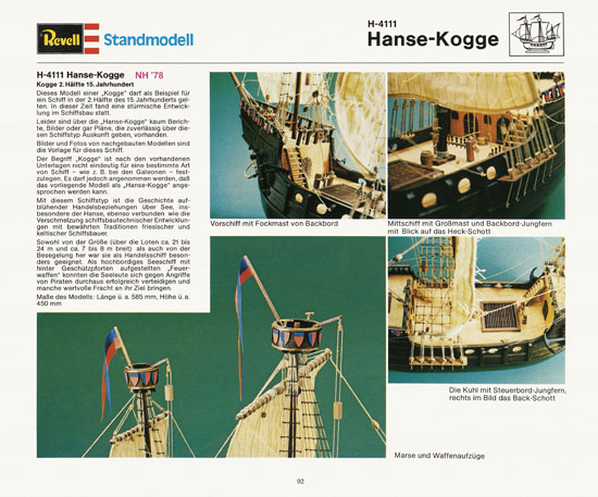 Revell Katalog Funktionsmodellbau 1978-1979