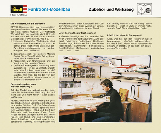 Revell Katalog Funktionsmodellbau 1978-1979