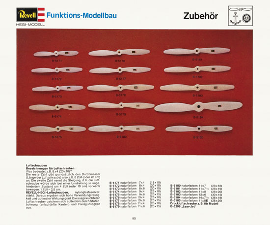 Revell Katalog Funktionsmodellbau 1978-1979