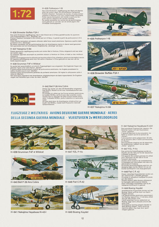 Revell Hobby Katalog 1975