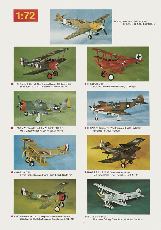 Revell Hobby Katalog 1975